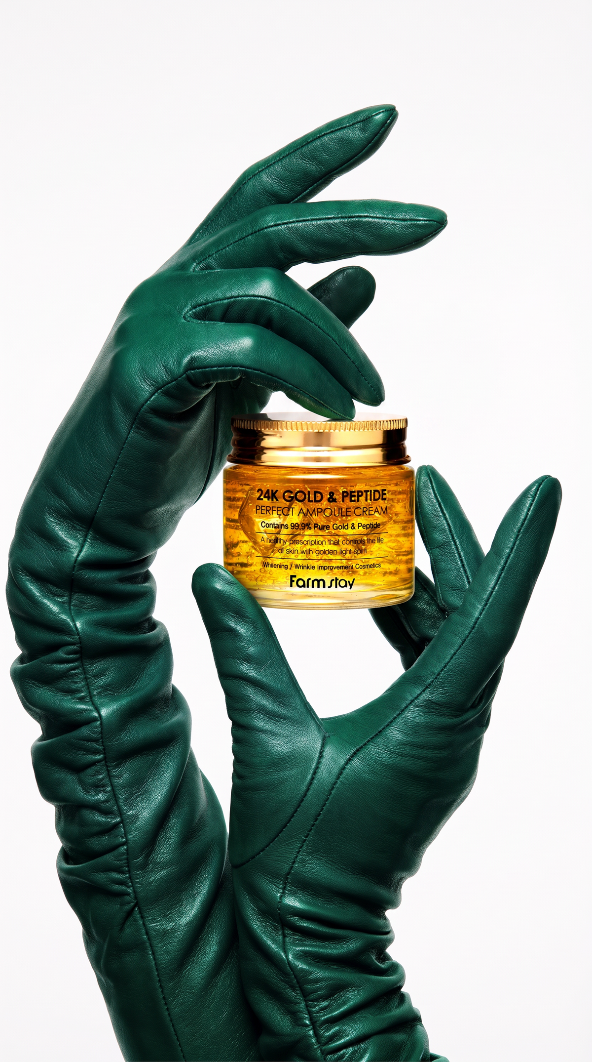 FARMSTAY – 24K Gold & Peptide Perfect Ampoule Cream Moisturizing 80ml