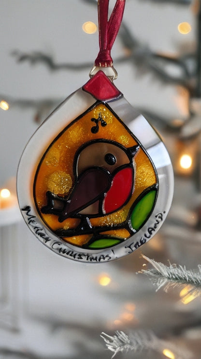 Hand-painted glass Suncatchers - Droplet (Hanging) Christmas