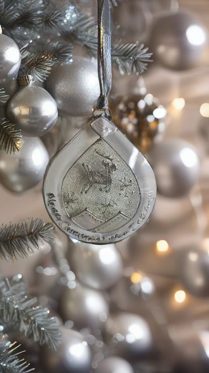 Hand-painted glass Suncatchers - Droplet (Hanging) Christmas
