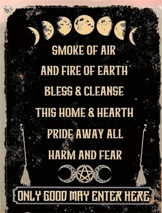 Small Decor Plaque - Only Good can enter here