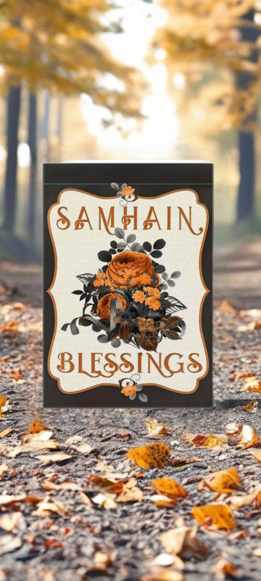 Decor Flag - Samhain Blessings