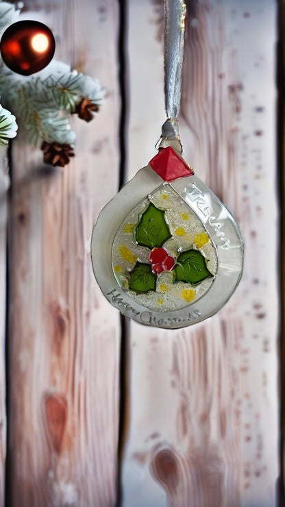 Hand-painted glass Suncatchers - Droplet (Hanging) Christmas