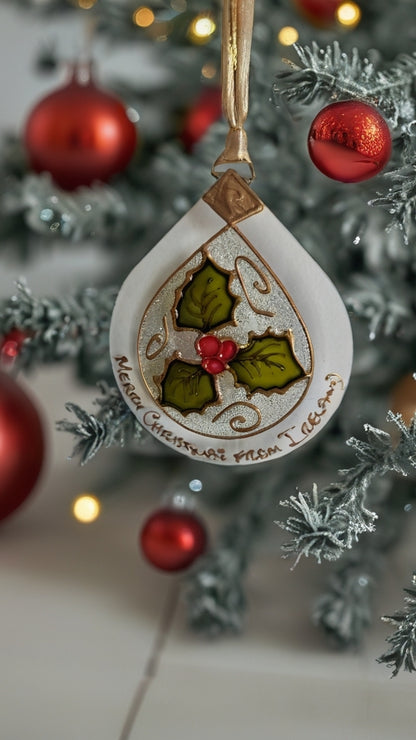 Hand-painted glass Suncatchers - Droplet (Hanging) Christmas