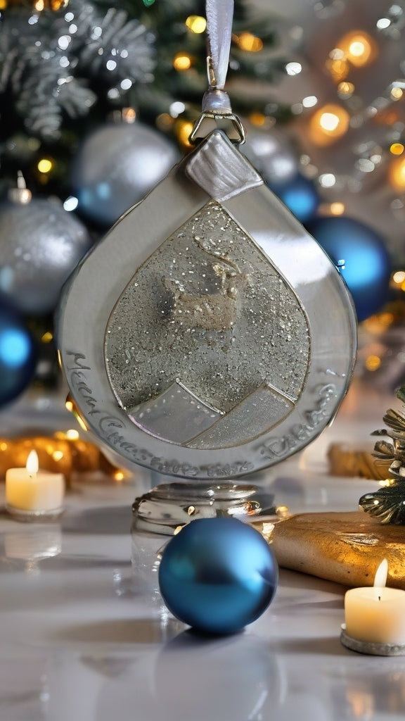 Hand-painted glass Suncatchers - Droplet (Hanging) Christmas