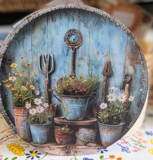 Decor Plaque - Garden Tools