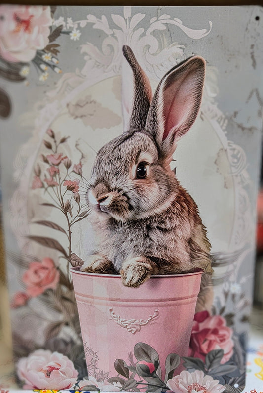 Decor Plaque - Bunny (rectangle)