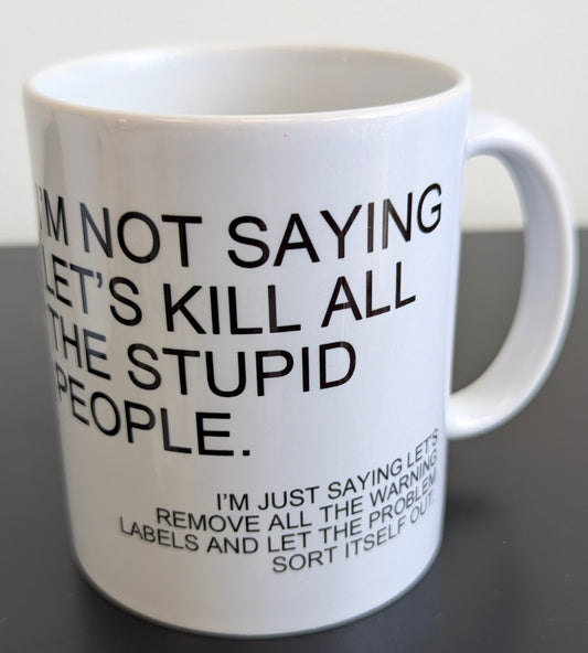 Ceramic mug - Instruction Labels